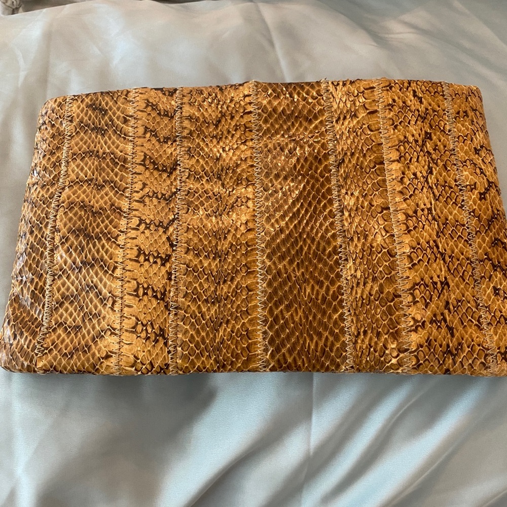Vintage Yellow Snakeskin Purse